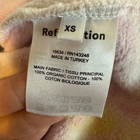 Reformation Tanner Classic Tie Dye Hoodie Womens Size XS Sweatshirt Soft Knit - Picture 6 of 8